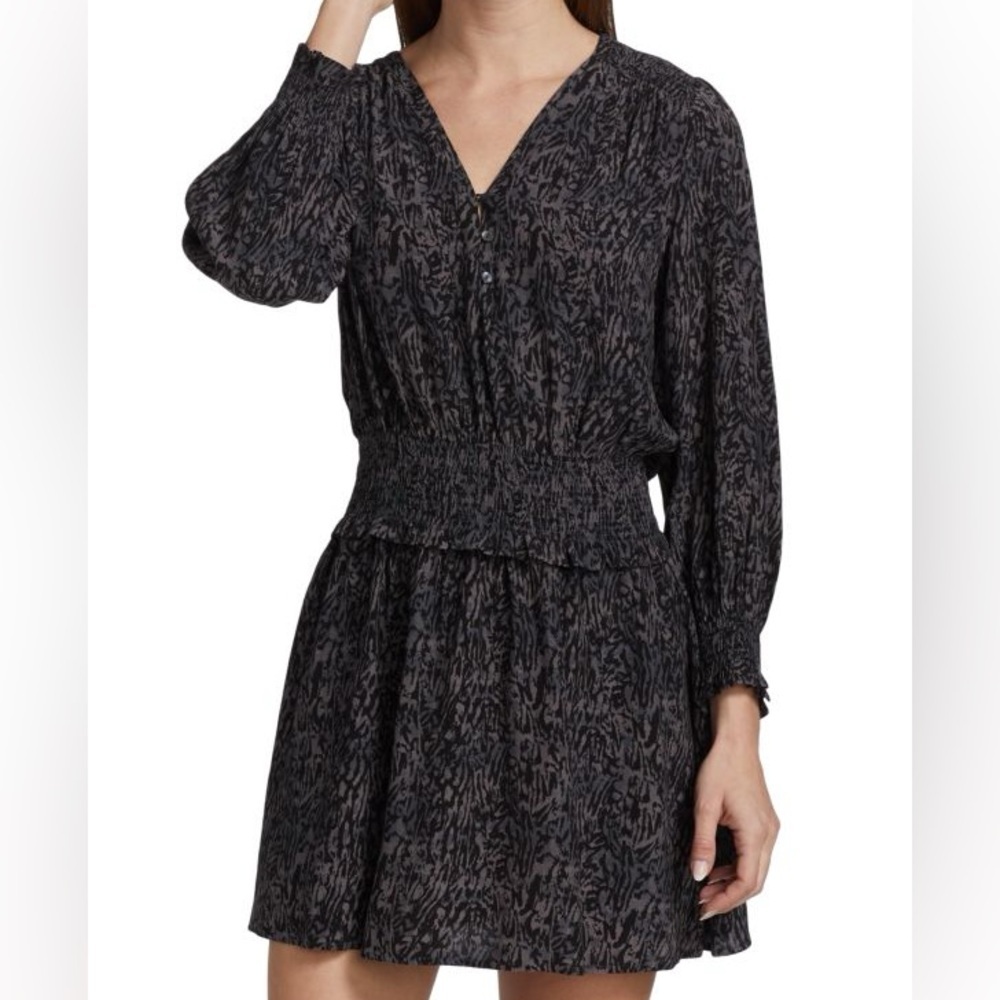 Rails Zana Smocked Blouson Mini Dress